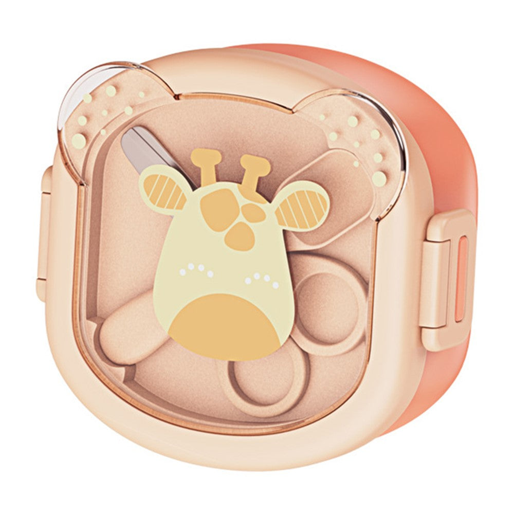 HOGOKIDS Baby Self-Feeding Eating Bowl Portable Kids Tableware Set with Scissors, Spoon (No FDA, BPA-Free)