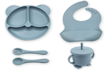 Silicone Baby Feeding Set – BPA-Free, Non-Slip & Easy to Clean
