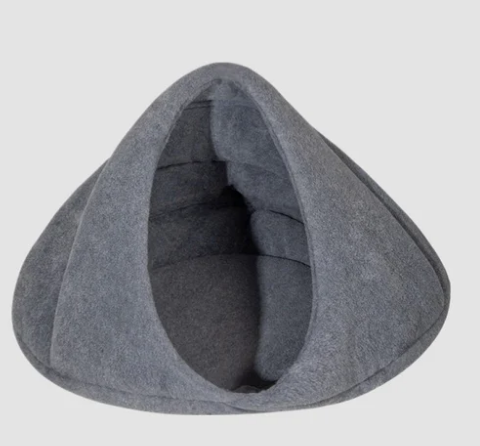 HiDREAM Cozy Fleece Semi-Enclosed Pet Bed For Dogs & Cats