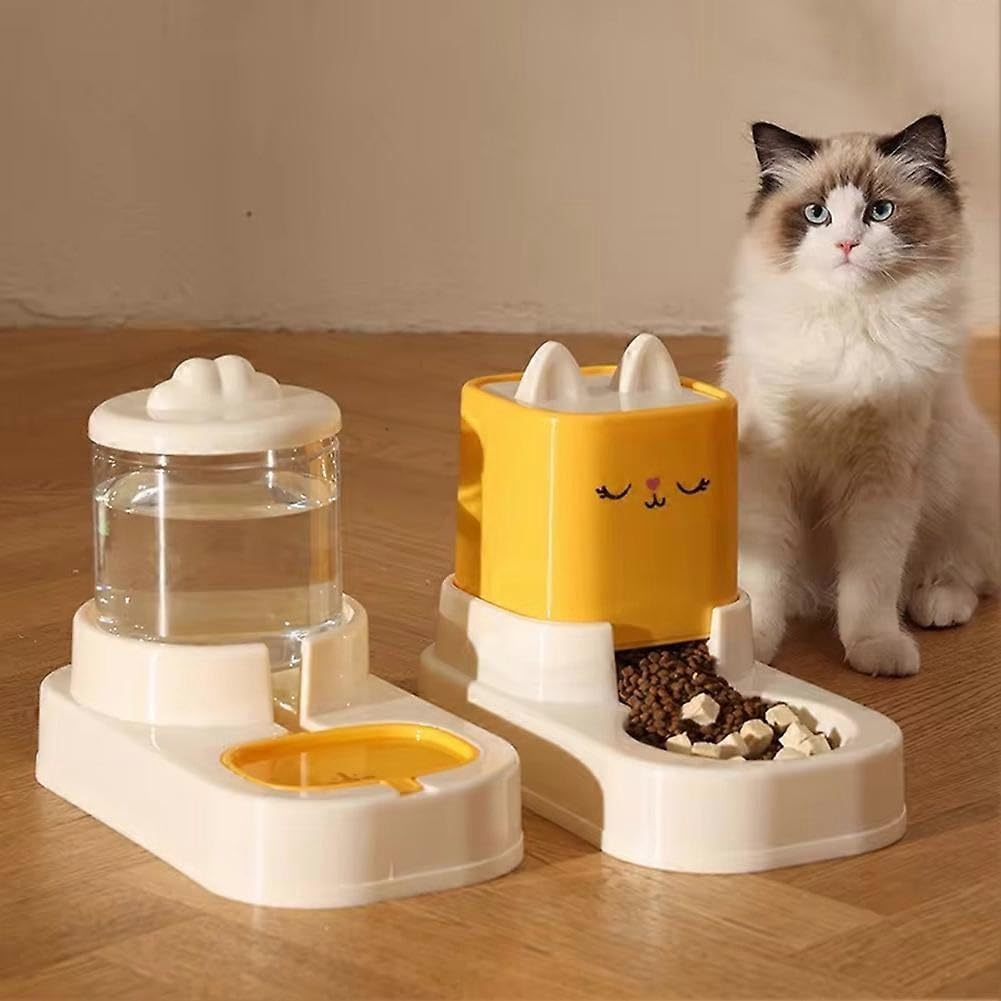 Automatic Cartoon Pet Feeder & Water Dispenser for Cats and Dogs