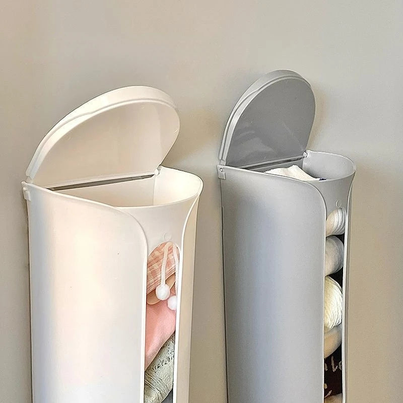 Wall-Mounted Underwear & Socks Storage Box (23×9cm)-white